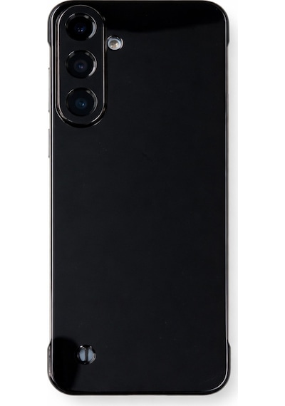 Samsung Galaxy S23 Fe Uyumlu Kamera Korumalı Yanları Açık Sararmaz Sert Mika Şeffaf Kılıf