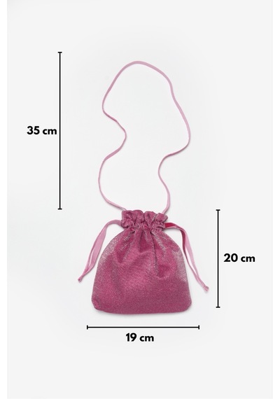 Le Mabelle Fuşya Simli Kız Çocuk Çanta Fuşya