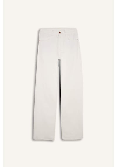 Defacto Afra X Defacto Low Rıse Wıdeleg Düşük Bel Jean Pantolon H5365ax26smwt1 Beyaz-wt1