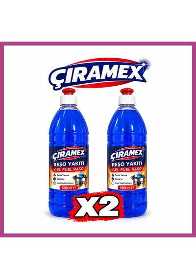 Gees Global Çıramex Roşe Jel Yakıt 500 Ml 2 Adet Gbzs