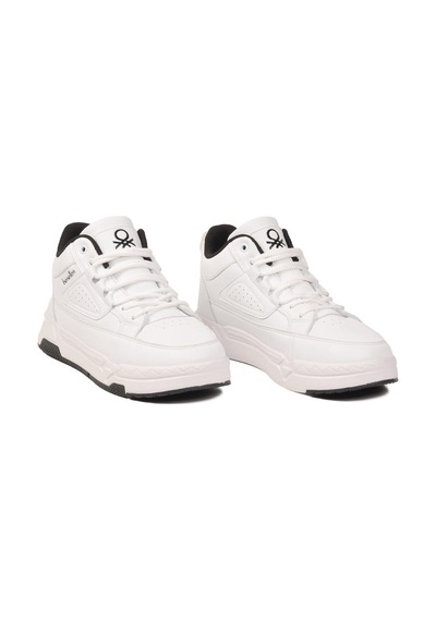 United Colors Of Benetton Beyaz Bağcıklı Bilek Boy Erkek Sneaker Bnı-11196 M