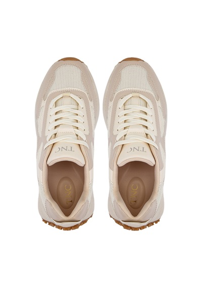 Tamer Tanca Kadın Suni Deri/tekstil Bej Sneakers & Spor Ayakkabı 936 83144 Bn Ayk Y26 Bej