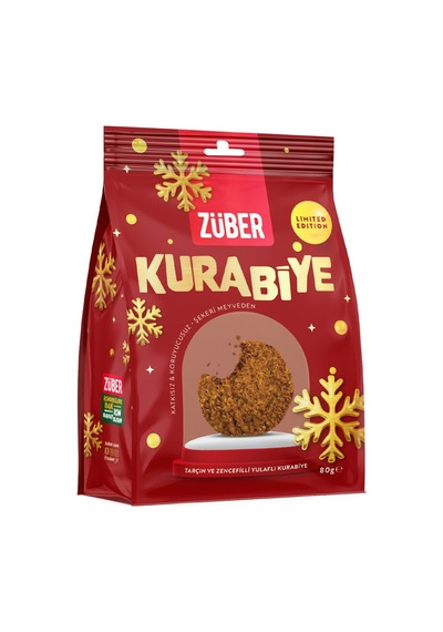 Züber Yulaflı Tarçınlı Ve Zencefilli Kurabiye 80 G - 6 Adet Tarı