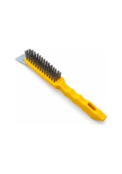12 Adet 2ın1 Çelik Tel Fırça - Metal Kazıma Spatula 270mm Bx40