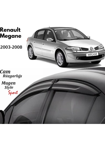 Renault Megane 2 Sedan Uyumlu Cam Rüzgarlığı 2003-2008 Arası Uyum