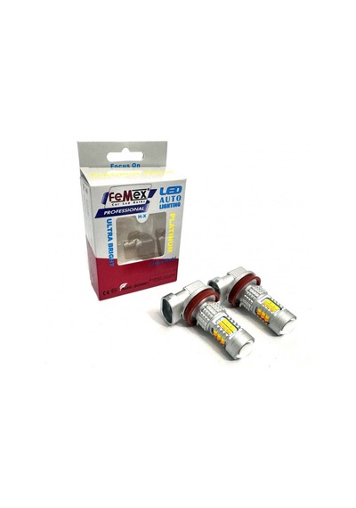 Femex Sis Led Ampul H8/11 Çift Renk Beyaz&turuncu Aç&kapa Mercekli Led Ampul