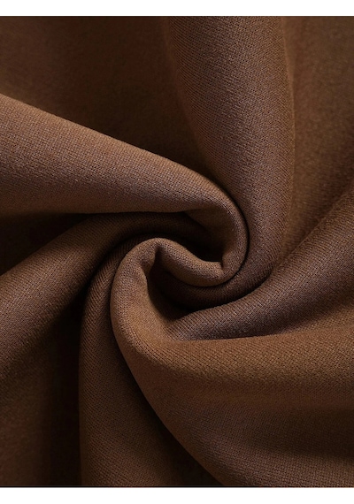 Startmore Kahverengi Unisex Kadın/erkek Paris Özel Renkli Oversize Bisiklet Yaka Pamuklu