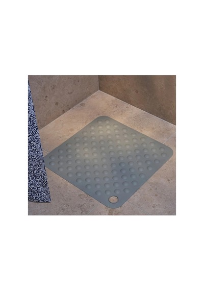 Banyo Kaydırmazı 50x50 Cm Kare Küvet İçi Vantuzlu Kaydırmaz Paspas Gri Renk Gri - 912583039 Gri