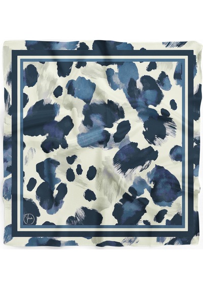 Mavi Fırça Darbeleri Desen Bandana/fular Çok Renkli
