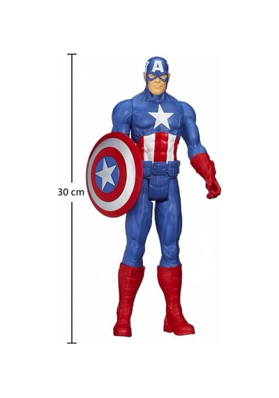 Avengers Süper Kahraman Serisinden Kaptan Amerika Haraketli Eklemli 30 Cm Detaylı Oyuncak Figür