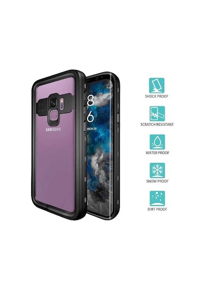 Galaxy S9 En İyi Full Koruma Kılıf Siyah Renk For Samsung Full Koruma Kılıf Uyumlu
