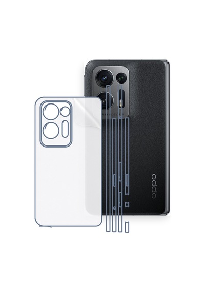 Oppo Find N2 Uyumlu Fullbody Arka Kaplama Hidrojel Koruyucu Film
