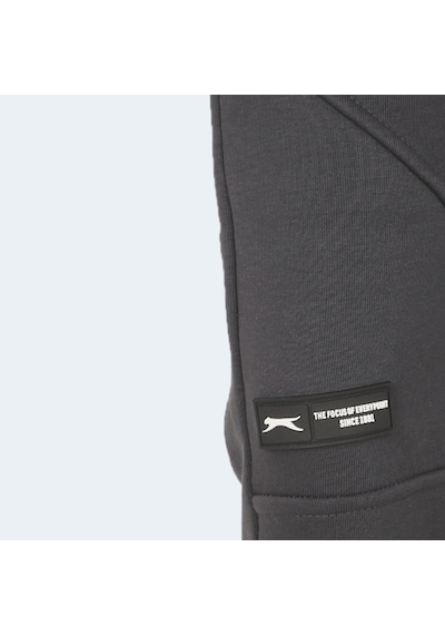 Slazenger LAMYA Çocuk Fermuar Cepli Koyu Gri Eşofman Altı