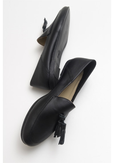 Luvishoes F04 Siyah Cilt Hakiki Deri Ayakkabı Siyah