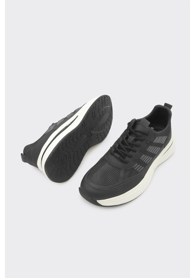 Derinet Comfort Taban Erkek Sneaker Siyah Beyaz Siyah Beyaz
