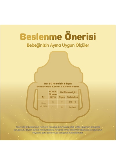 3 Çocuk Devam Sütü, 3x800gr 9-12 Ay