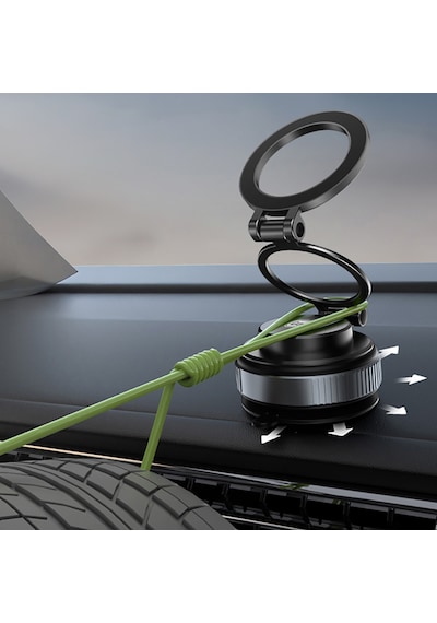 Go Des Gd-hd238 360 Derece Dönebilen Vakum Özellikli Magnetik Telefon Tutucu Siyah