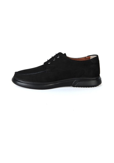 Dropland 8522 Siyah Nubuk %100 Deri Erkek Casual Ayakkabı 001
