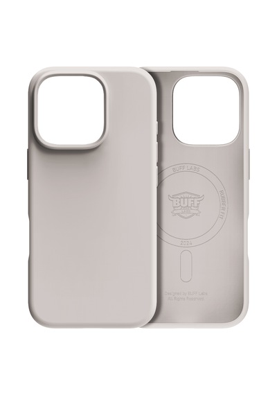 Apple Uyumlu iPhone Buff 16 Pro Max Magsafe Rubber Fit Silikon Kılıf Stonegray