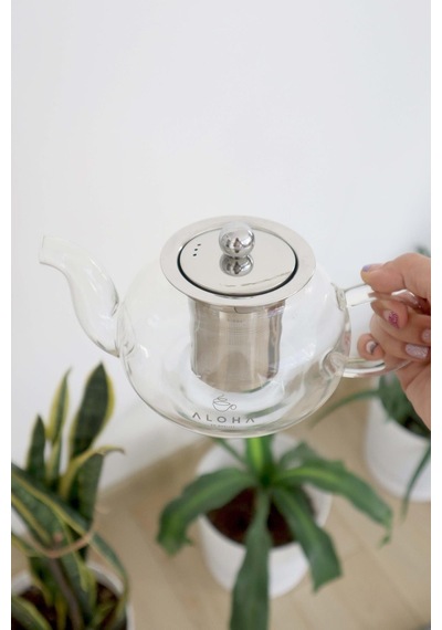 Aloha Cam Demlik Çay Ve Kahve 600ml
