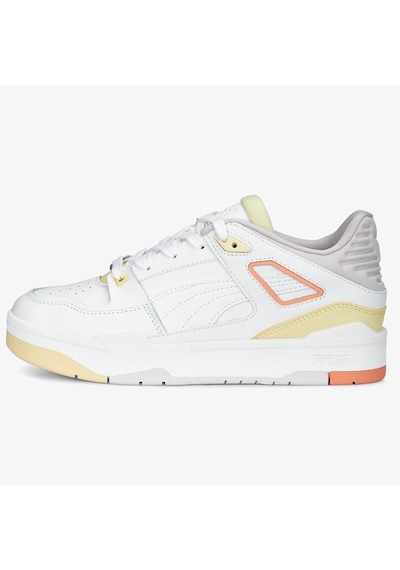 Puma Slipstream Women White Yellow Leather Sneaker Beyaz Sarı Kadın Hakiki Deri Günlük Spor Ayakkabı Beyaz - Sarı Puma Slipstream Women White Yellow Leather Sneaker Beyaz Sarı Kadın Hakiki Deri Günlük Spor Ayakkabı Beyaz - Sarı