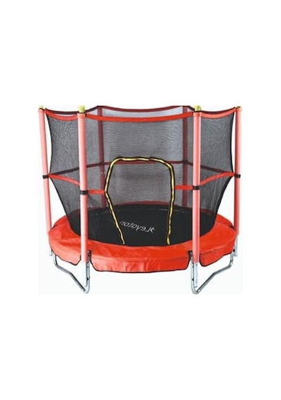 Kırmızı Renkli Çocuk Trambolini, Fileli Ve Korumalı 152 Cm