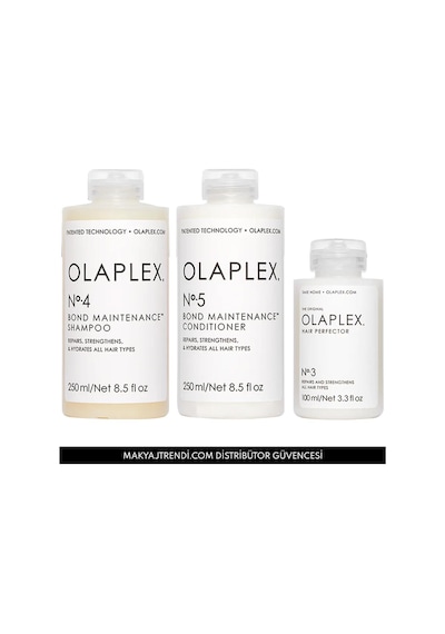 Olaplex Bond Maintenance System - Saç Kusursuzlaştırıcı & Bağ Üçlü Bakım Seti