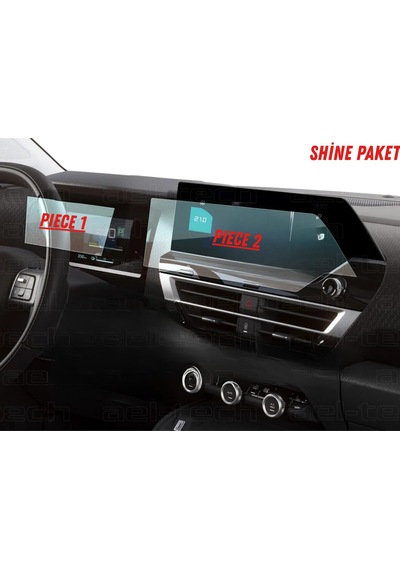 Citroen C4x Shine Paket Uyumlu Hayalet Ekran Ve Multimedya Nano Ekran Koruyucu