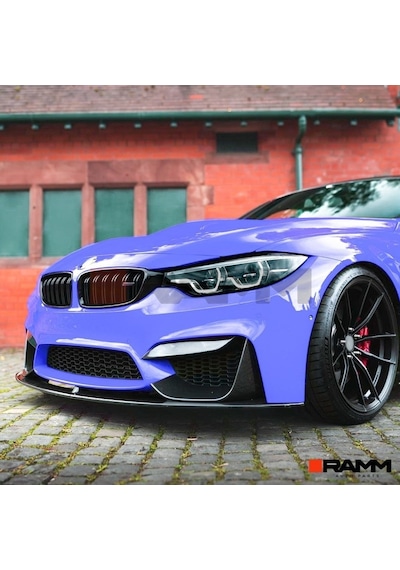 Bmw M3 M4 F80 F81 F82 F83 Ön Tampon Lipi + Flap Seti Parlak Siyah