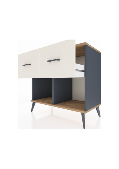 Hyperion Şifonyer 2 Çekmeceli 88x44x80 Antrasit-çam/aytaşı Çam/aytaşı Hyperion Şifonyer 2 Çekmeceli 88x44x80 Antrasit-çam/aytaşı Çam/aytaşı