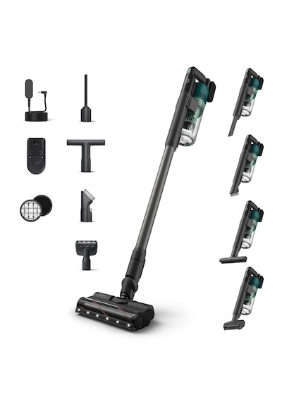Philips XC6456/10 Dikey Şarjlı Süpürge + Philips HDA150/61 Kahve Makinesi