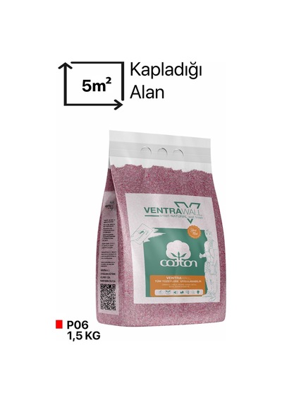 Ventrawall Isı Ve Ses Yalıtımlı Pembe Renk Duvar Boyası P06
