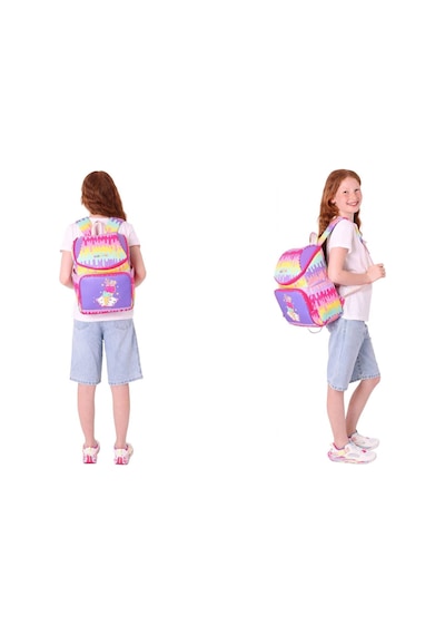 Kaukko Kırmızı Mor, Dondurma Temalı, Kız Çocuk Okul Çantası Ve Kalem Çantası Seti - L5247+l8247 Mor