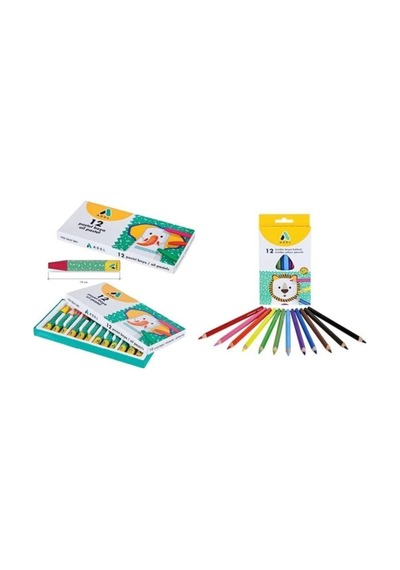 Kuru Boya Tam Boy Pastel Boya 12 Li Okul Seti Turuncu