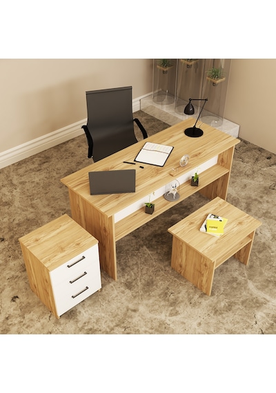 KALENDER DEKOR MERKÜR-1-2-3 OFİS BÜRO MASASI TAKIMI MRK02