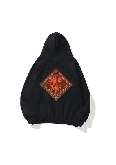 Startmore Unisex Cactus Jack Bandana Siyah Sweatshirt Siyah