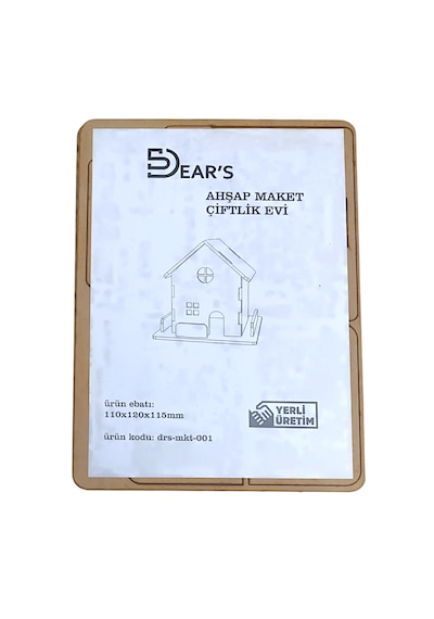 Dear's Ahşap Maket Çiftlik Evi 110 X 120 X 115mm
