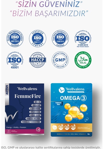 Kadınlara Özel Destek Paketi Omega 3 30 Softjel + Femmefire 30 Tablet