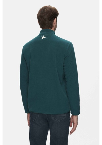 Ucla Gremıo Yeşil Polar Nakışlı Standard Fit Erkek Sweatshirt Yeşil