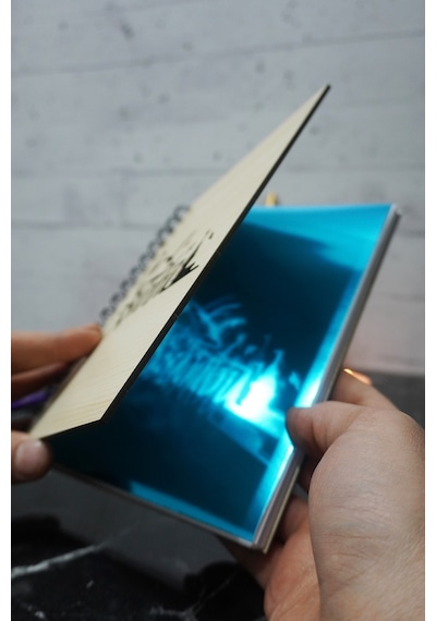 Istanbul Konsept Tasarım Ahşap Kapaklı Defter - Ajanda - Notebook Defter Düz Ahşap Rengi Banu