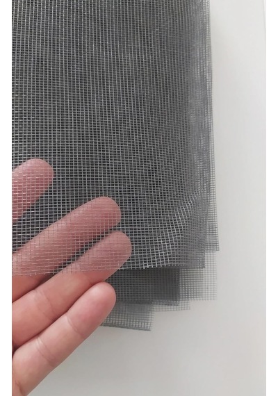 Pencere Sinekliği Pratik Hazır Fiber Sineklik 100cm X 130cm + 4 Metre Çift Taraflı Silikon Bant
