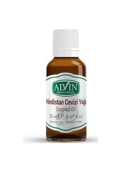 Alvin Hindistan Cevizi Yağı, Soğuk Sıkım,yüzde Yüz Saf Ve Doğal, 20 Ml Diğer