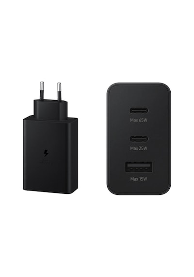 Samsung Uyumlu 3In1 Trio 65W 2Xpd Usba Şarj Aleti 3 Çıkış Ep-T6530Nbegww