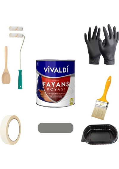 -tezgah,mermer,fayans Boyası Seti Vernik Ve Astar Gerektirmez Mutfak Ve Banyo Boyası 1kg 1 L