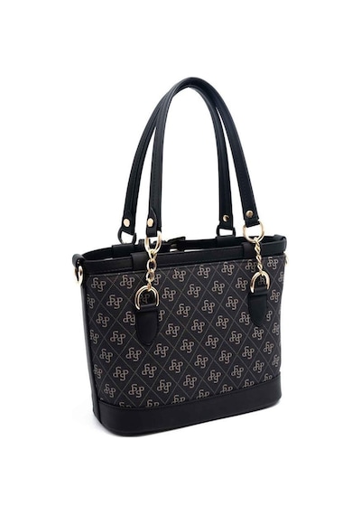 Silver Polo Sp1155 Kadın El Çantası Monogram Füme-siyah