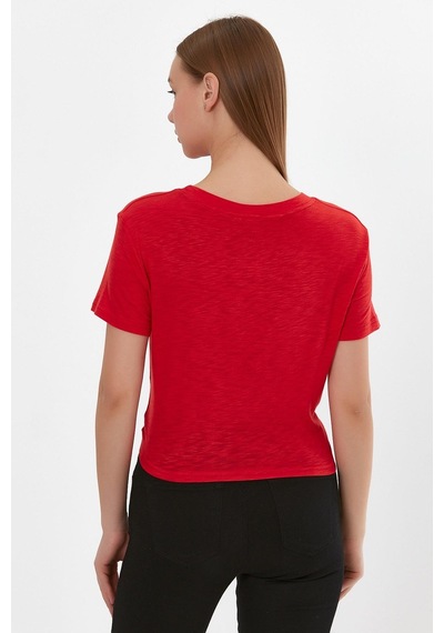 Alexandergardı Baskılı Bağcıklı T-shirt B22-24300 001