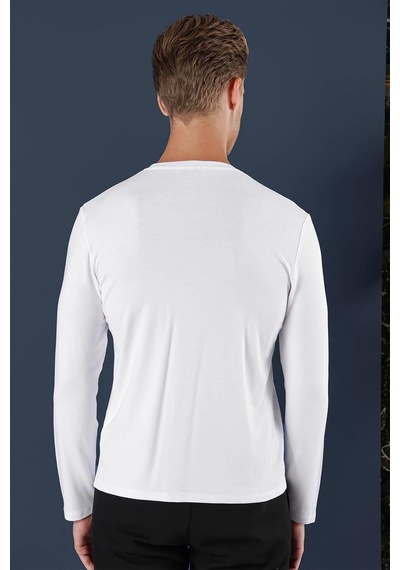 Efor Ts 870 Slim Fit Beyaz Spor T-shirt Beyaz
