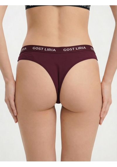 Gost Liria Calm Kadın String Külot Bordo Bordo