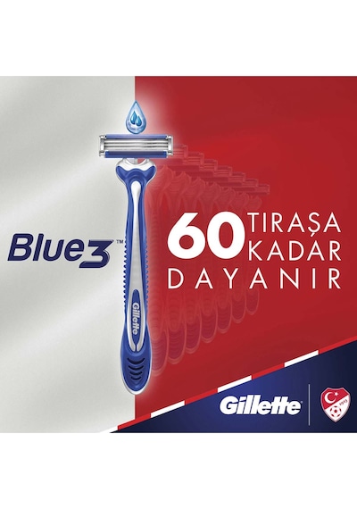 Gillette Blue3 Milli Takım Özel Paketi Tıraş Bıçağı 6 Adet