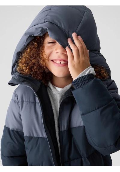 Gap V-warmest Puffer Mont Lacivert
